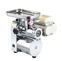 High Quality Small Table Top Stainless Steel Commercial Automatic 1.1Kw Electric Meat Grinder Grinding Mincer And Slicer Machine